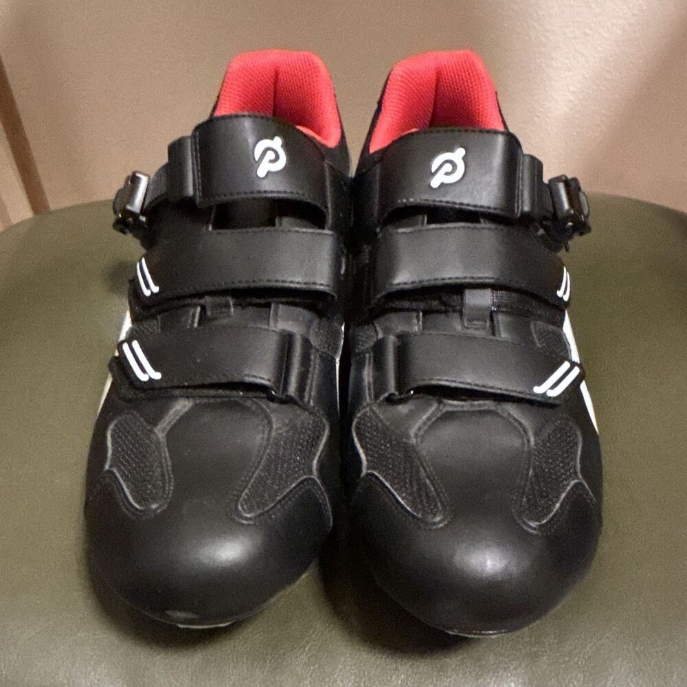 Peloton Road Cycling Shoes EU 46 (12 M, 13.5 W) Hook & Loop 3-Bolt Compatible